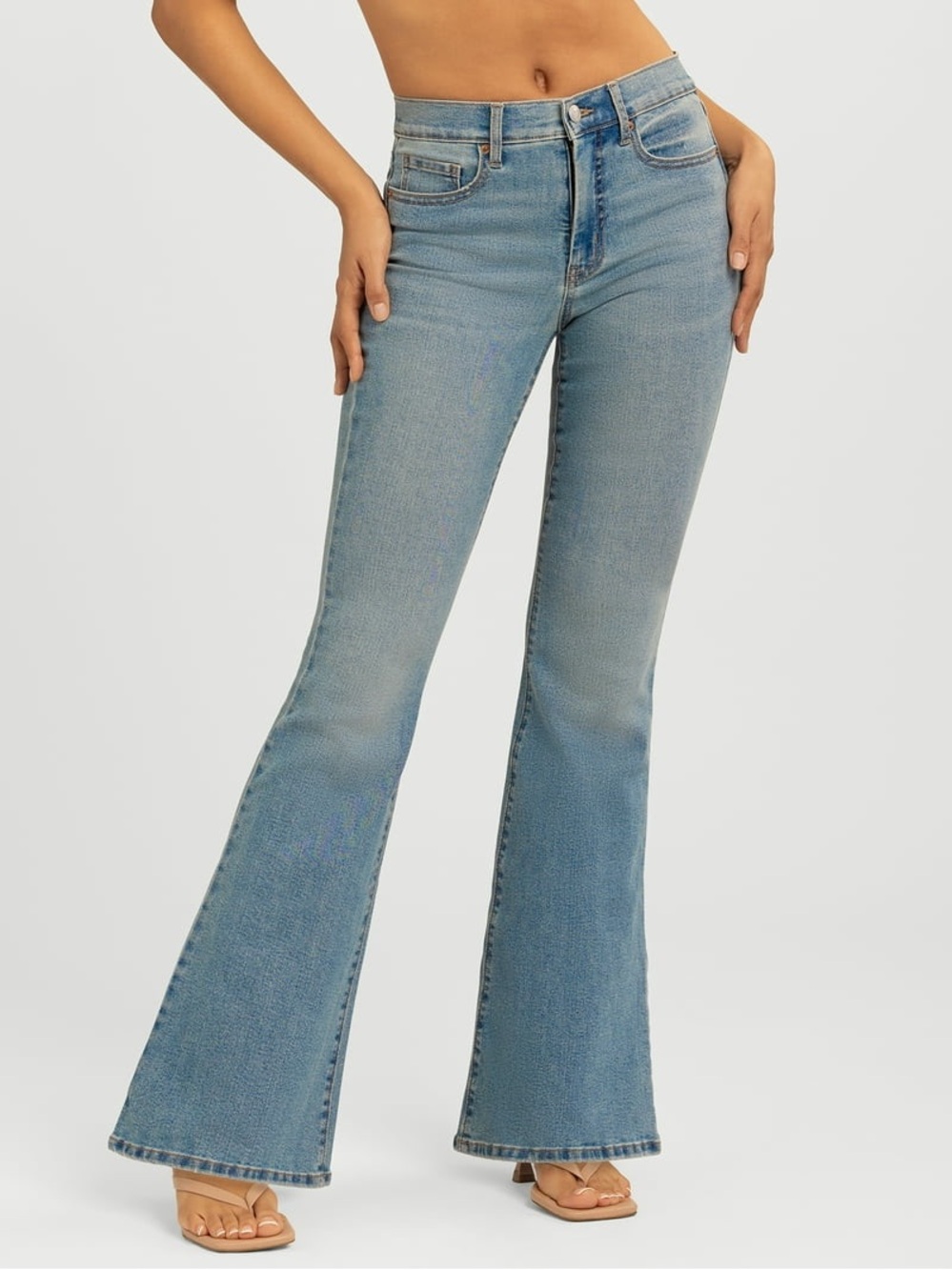 Jessica Simpson Daisy Flare Blue High-Rise Flared Women's Jeans, Size 10, NWT